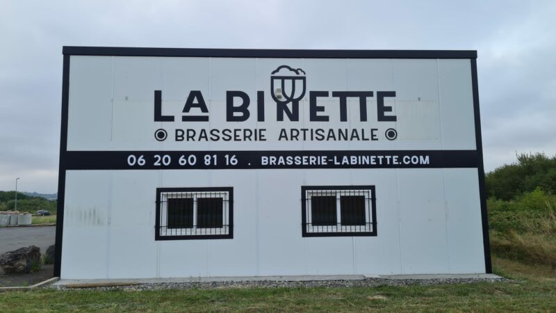Enseigne grand format pour la brasserie artisanale La Binette à Toulouse