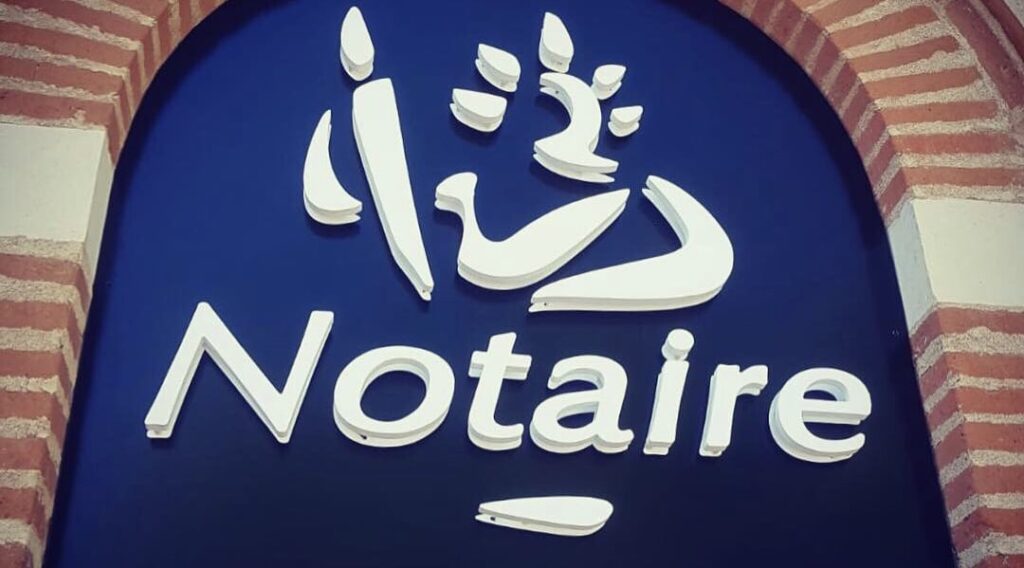 Enseigne Notaire